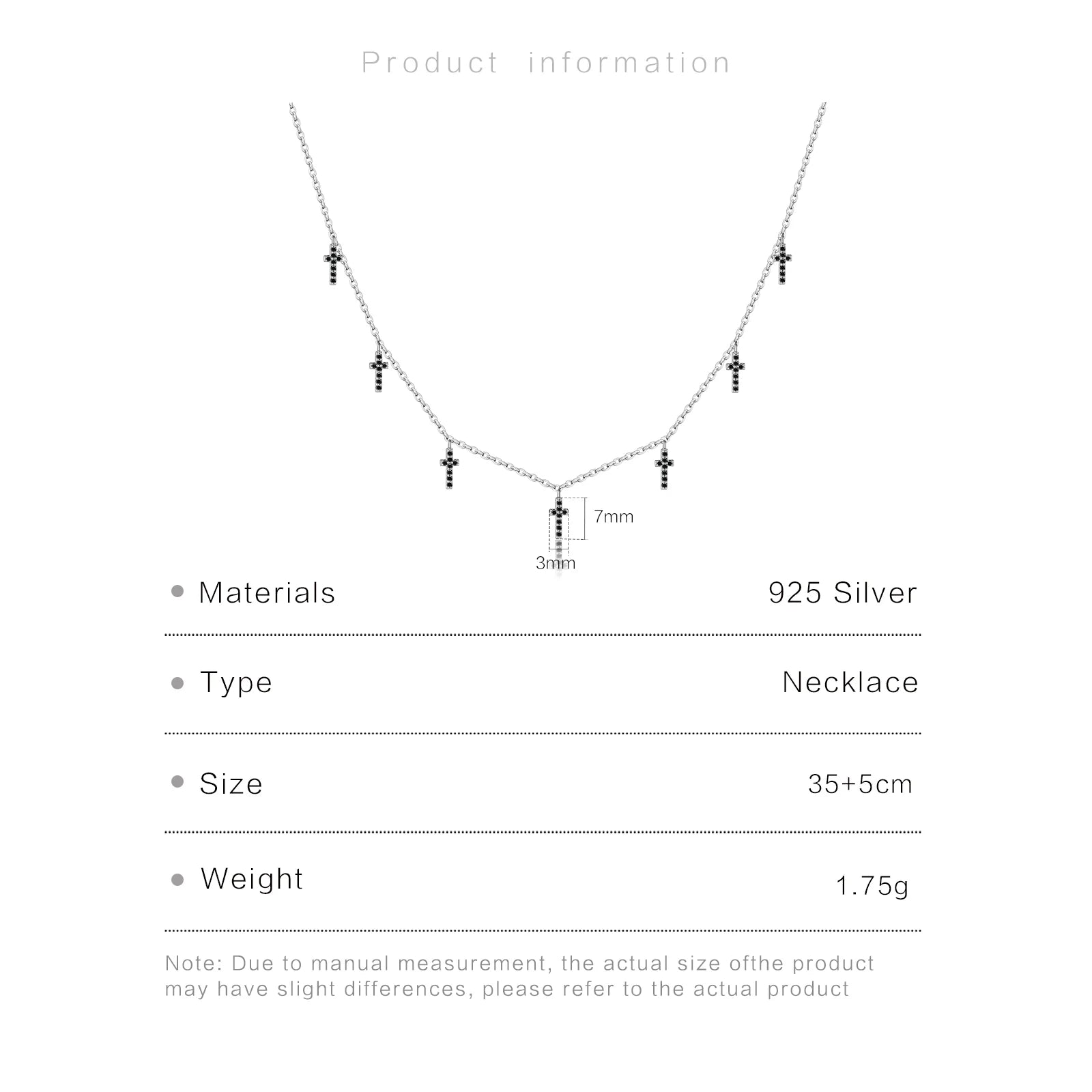 Colorful Cross Necklace