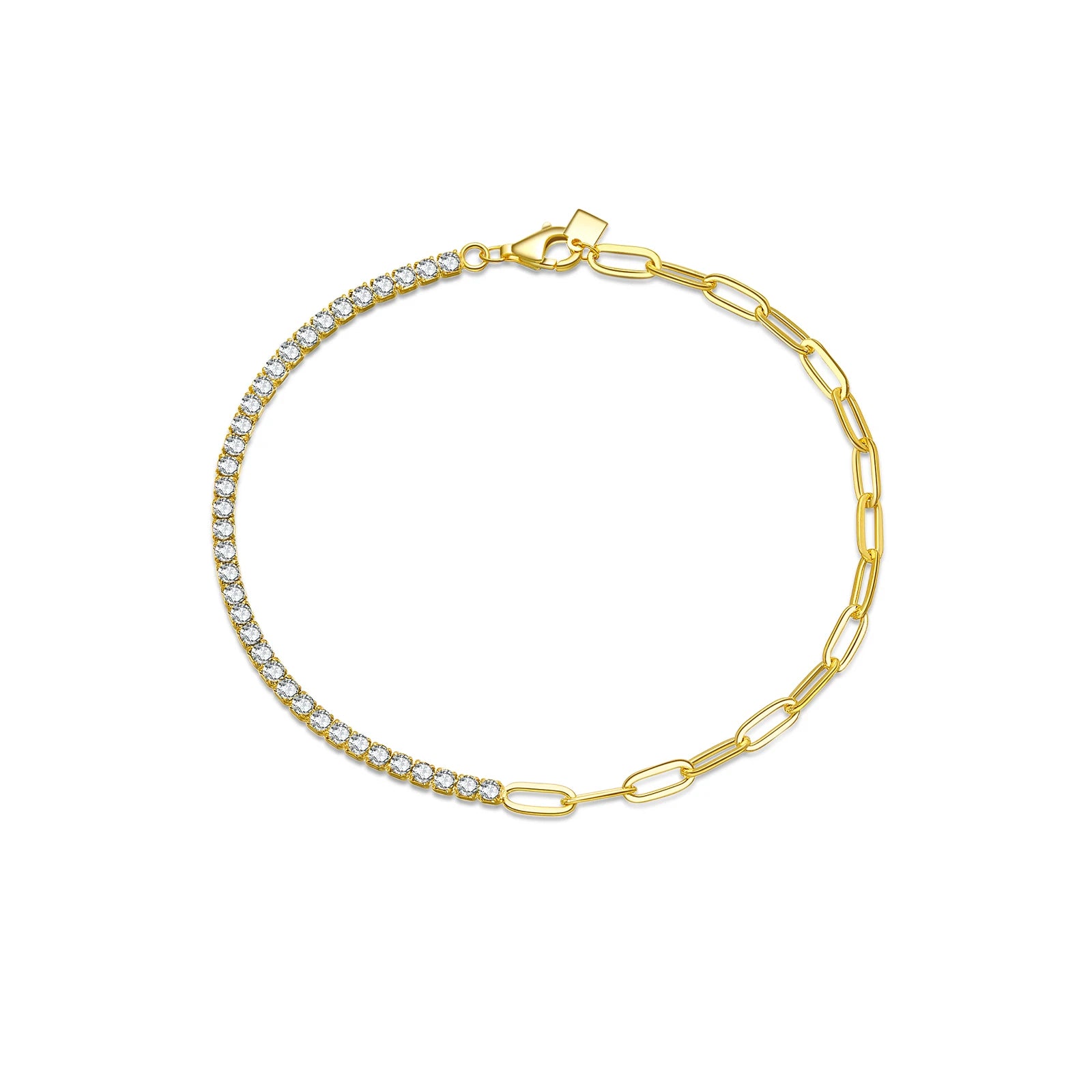 Tennis and oval Bracelet