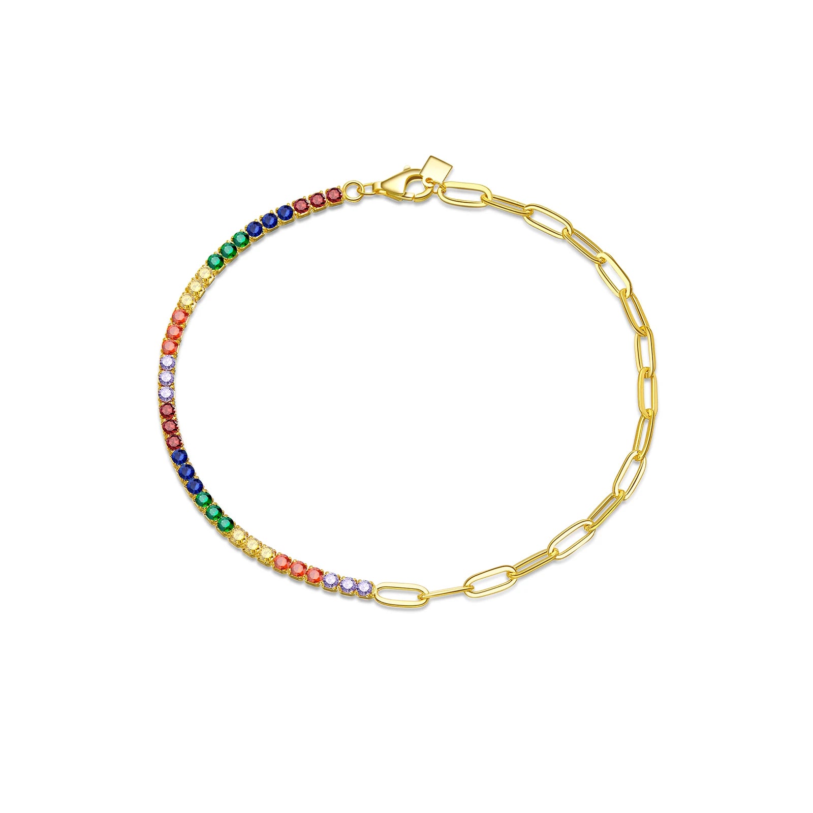 Tennis and oval Bracelet