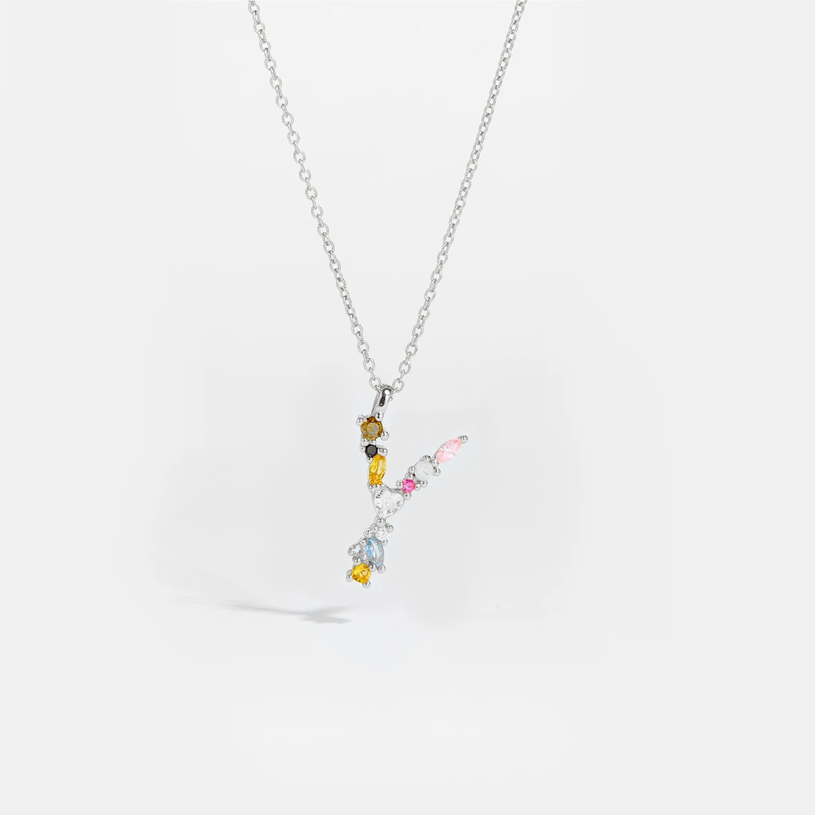 Zircon Letters Necklace
