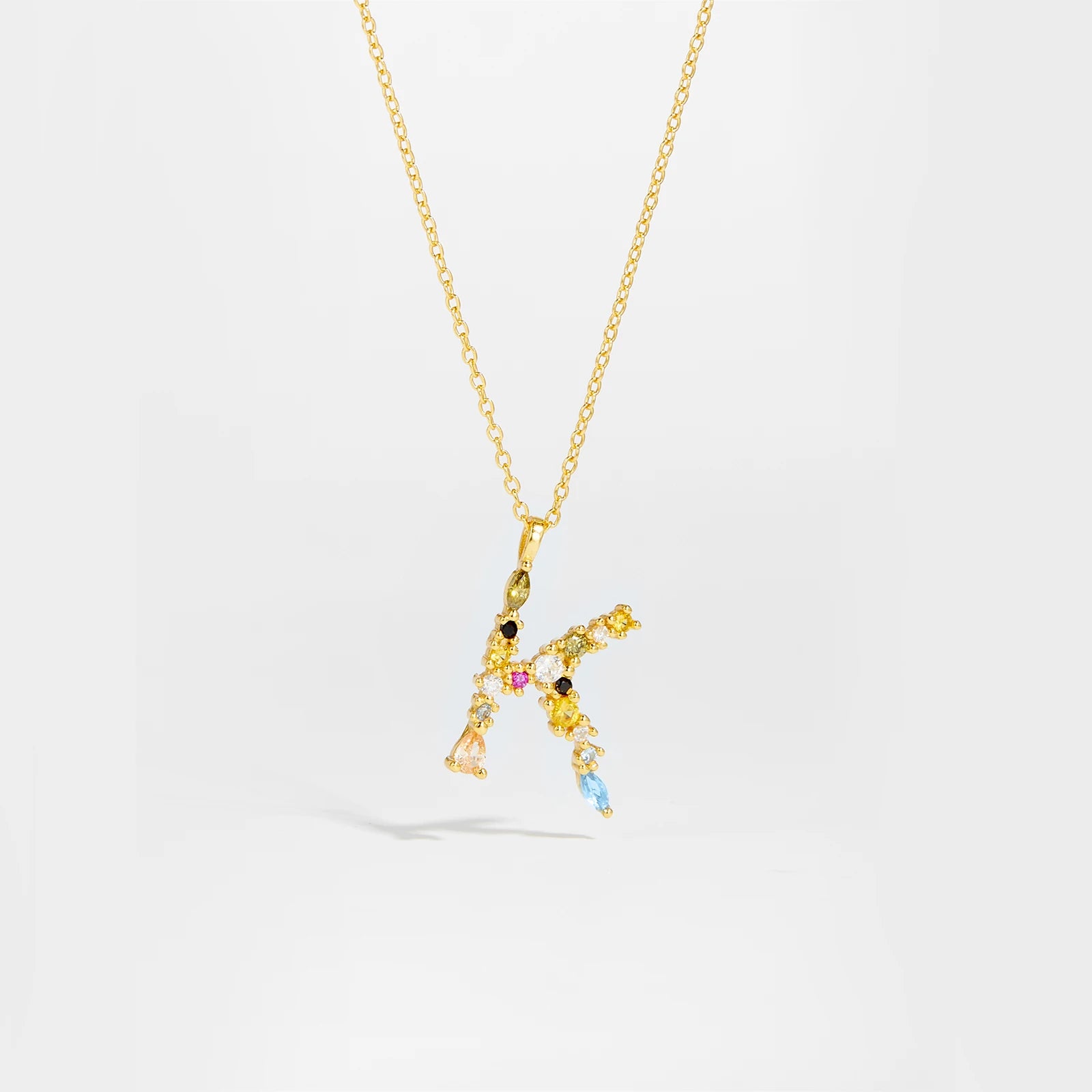 Zircon Letters Necklace