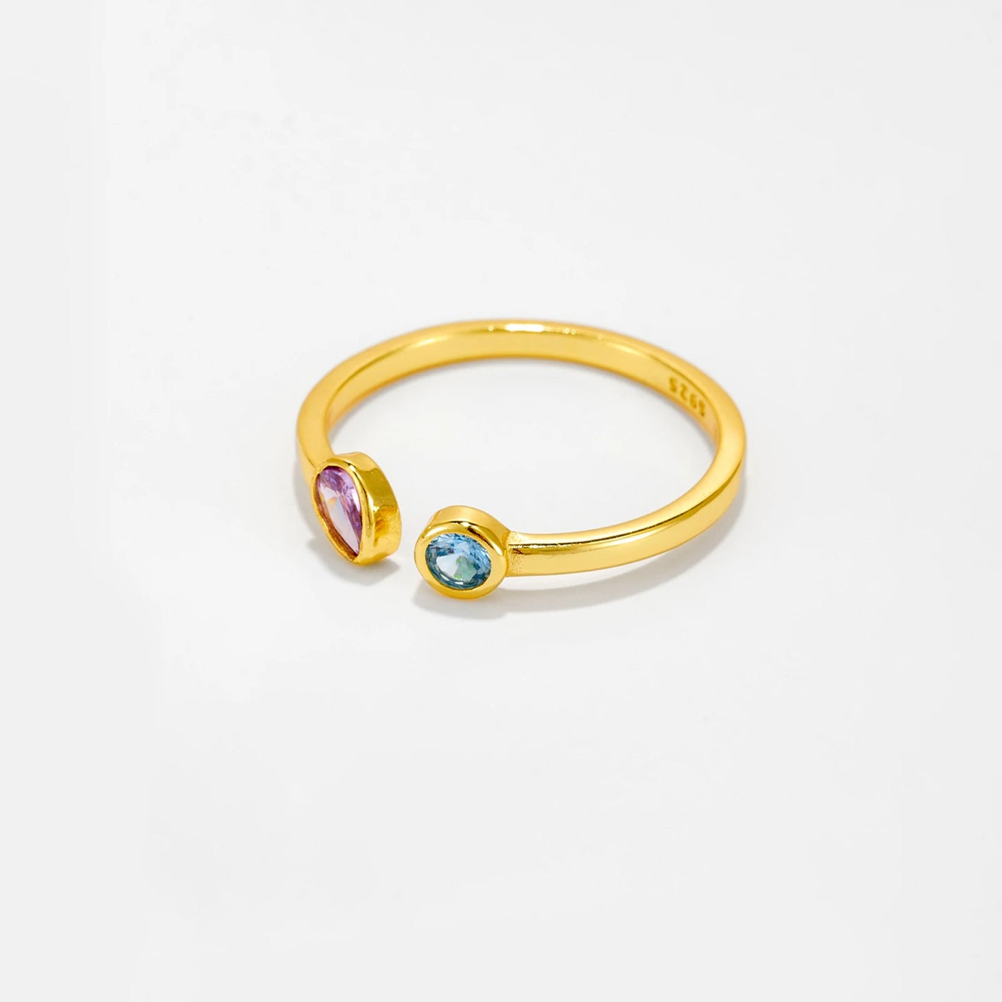 Pear Zircon Ring