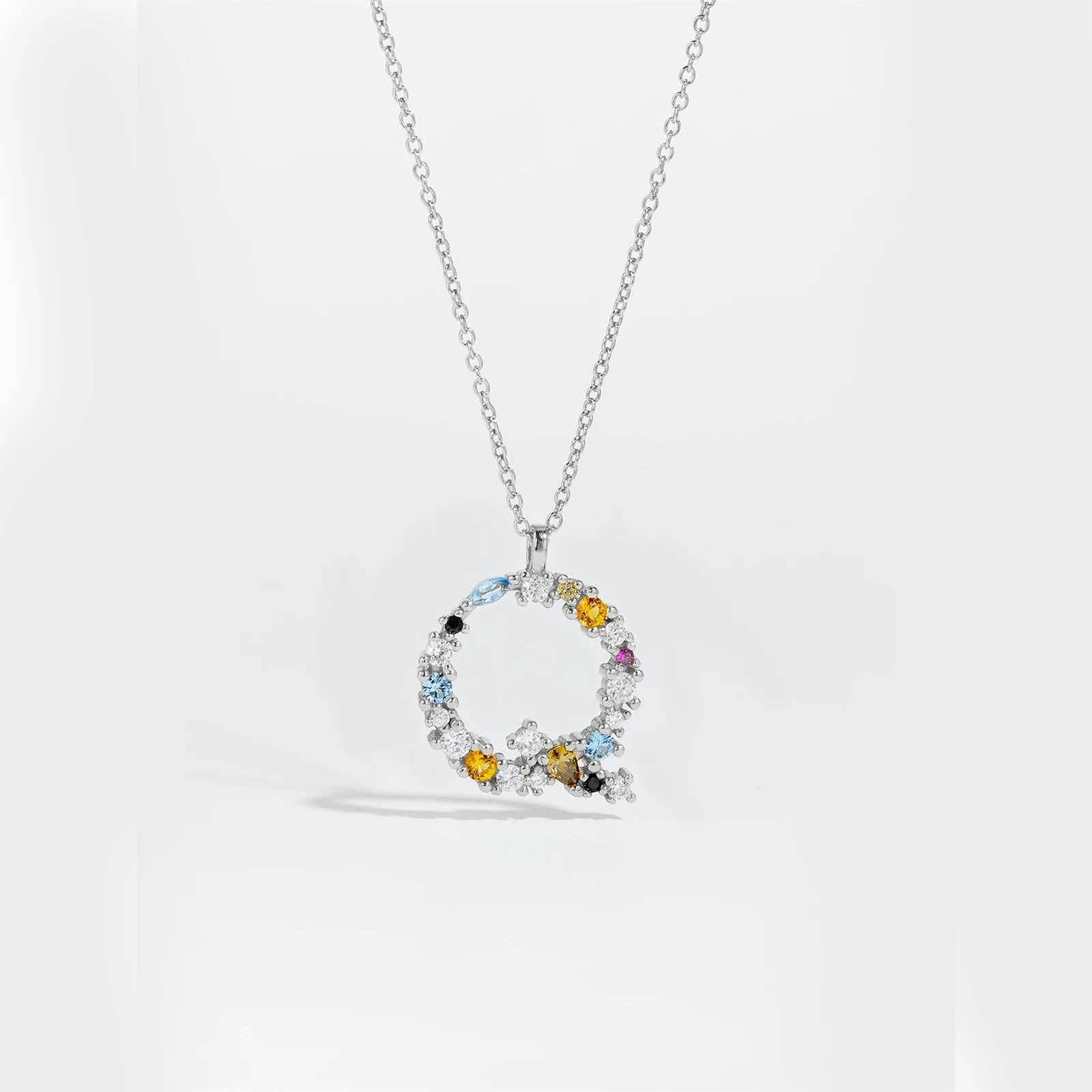 Zircon Letters Necklace
