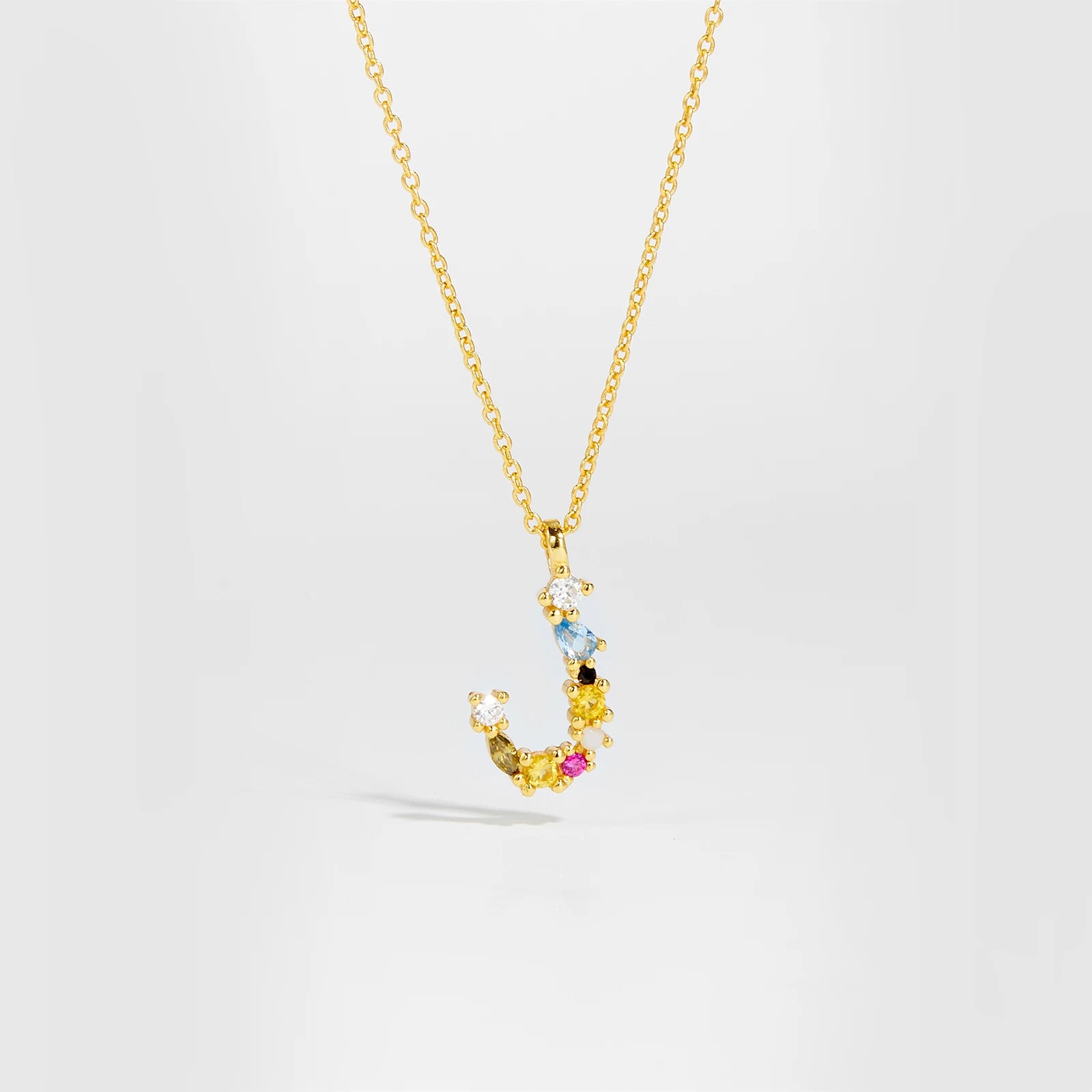 Zircon Letters Necklace