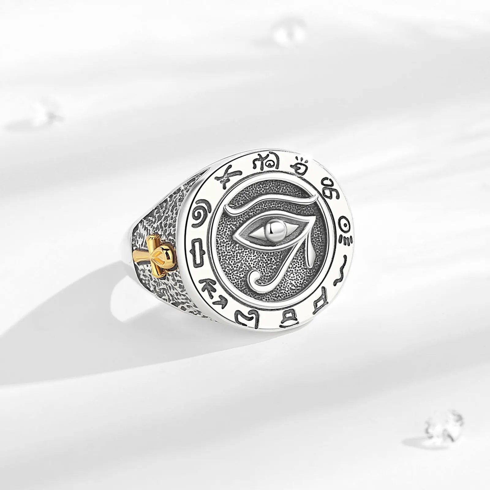 Runes Ankh Ring