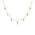 Colorful Cross Necklace