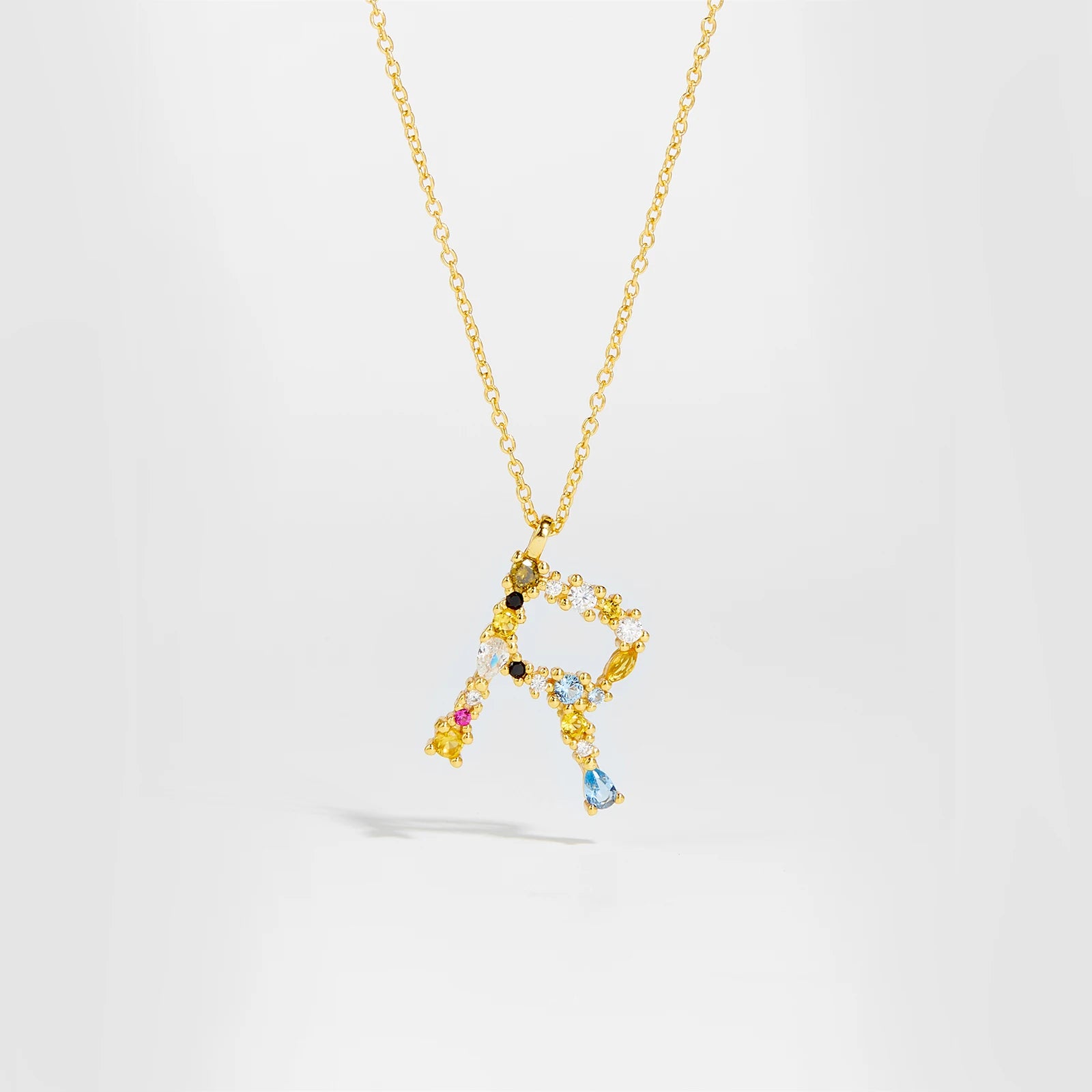 Zircon Letters Necklace