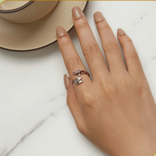 Red Lucky Fish Ring