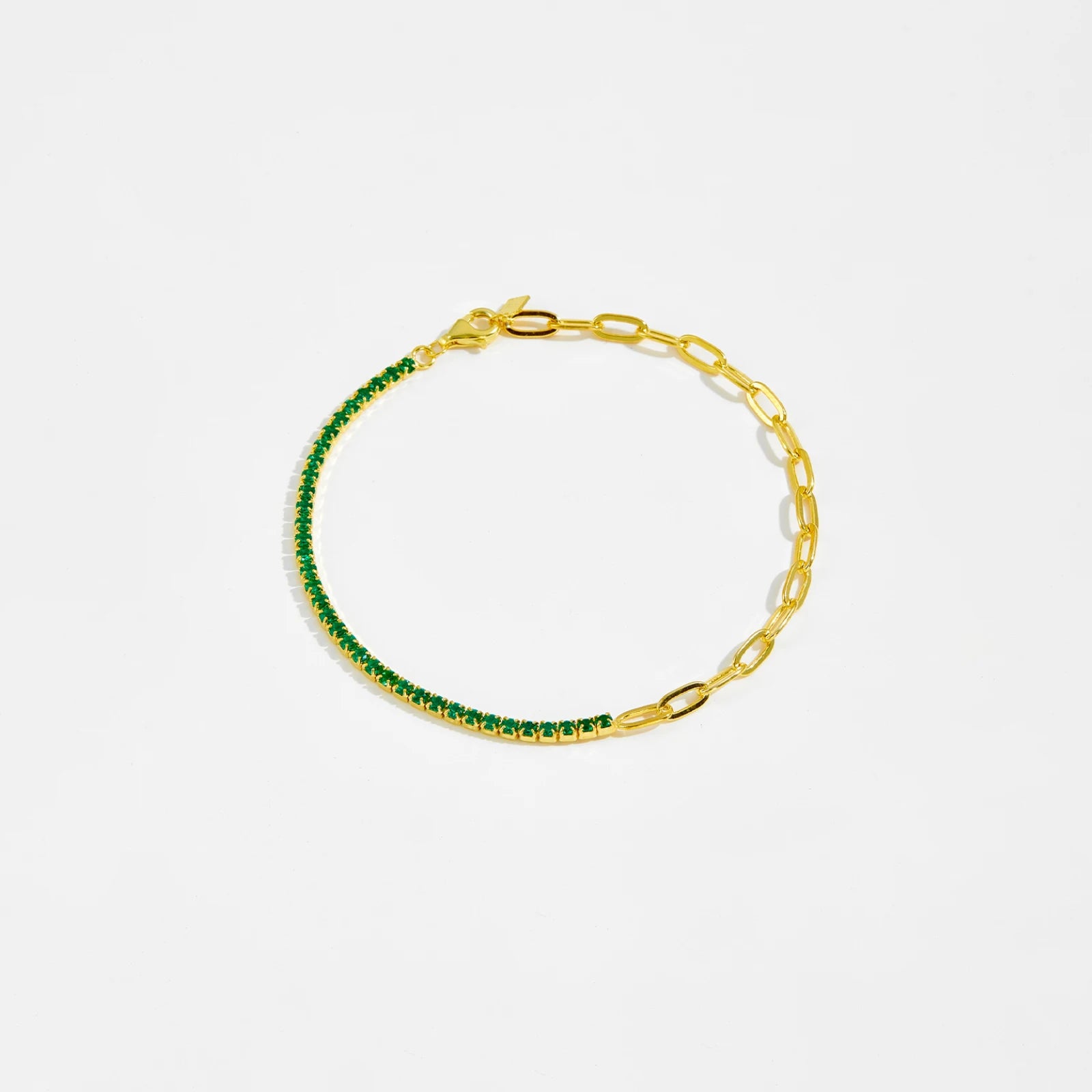 Tennis and oval Bracelet