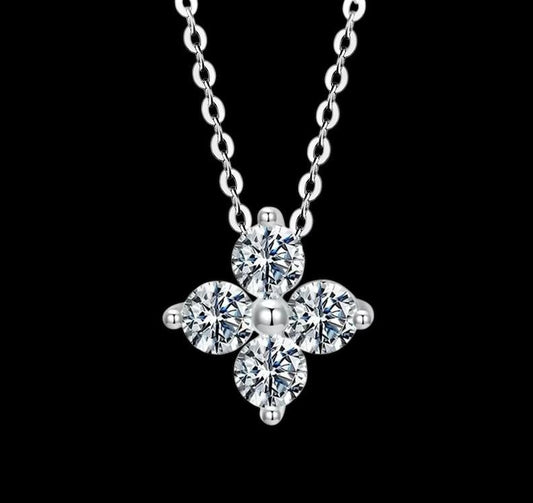 Flower Cross Necklace