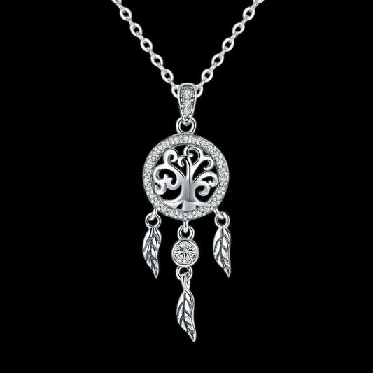 Tree of Life Dream Catcher Necklaces