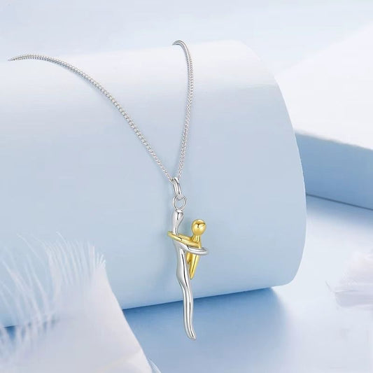 Two-tones Hug Necklace