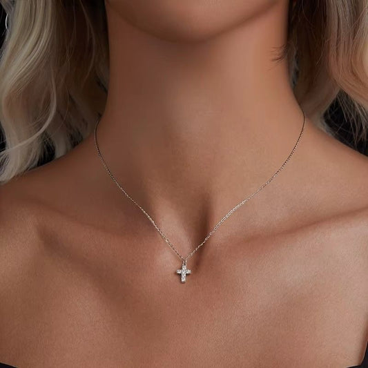 Cross Zircon Necklace