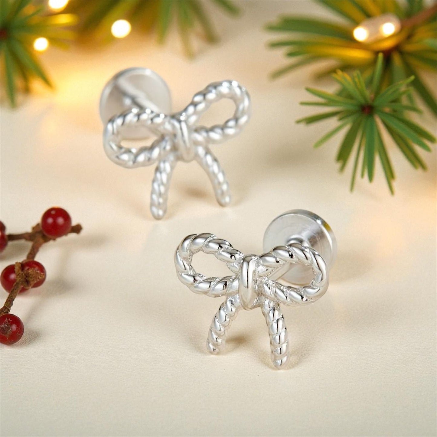 Twist Bow Earrings