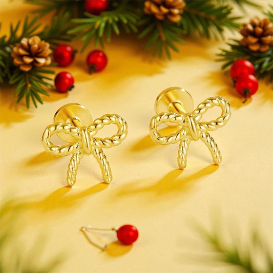 Twist Bow Earrings